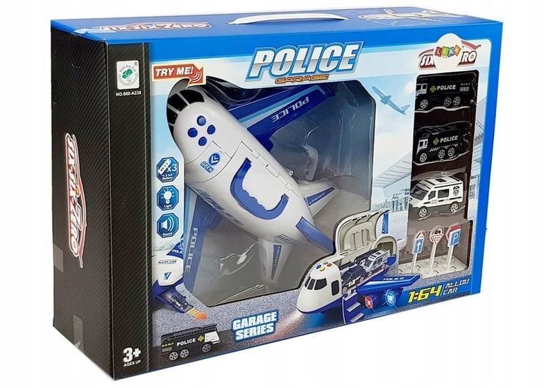 TRANSPORTER SAMOLOT + 3 AUTA POLICJA zdjęcie 9