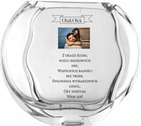 Wazon z nadrukiem PREZENT n ślub wesele z zdjęciem