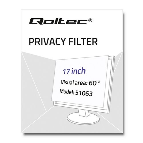 Qoltec Filtr prywatyzujący RODO 17" | 5:4 na Arena.pl