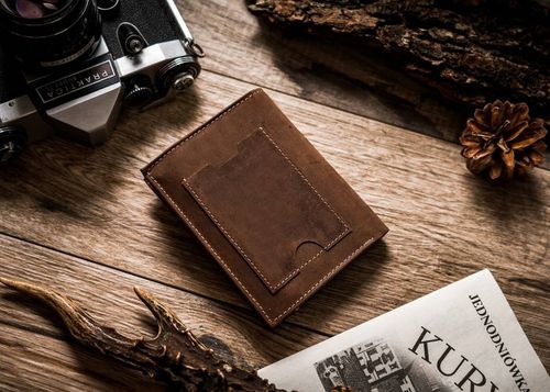 skórzany portfel męski w orientacji pionowej z systemem rfid - peterson na Arena.pl