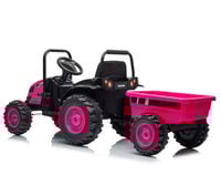 MILLY MALLY 6939 Pojazd na akumulator Traktor z przyczepą Farmer Pink