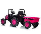 MILLY MALLY 6939 Pojazd na akumulator Traktor z przyczepą Farmer Pink