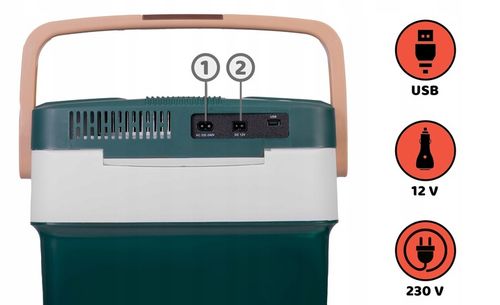 Lodówka turystyczna Berdsen Icemax 29 litry tryb ECO - zielona na Arena.pl