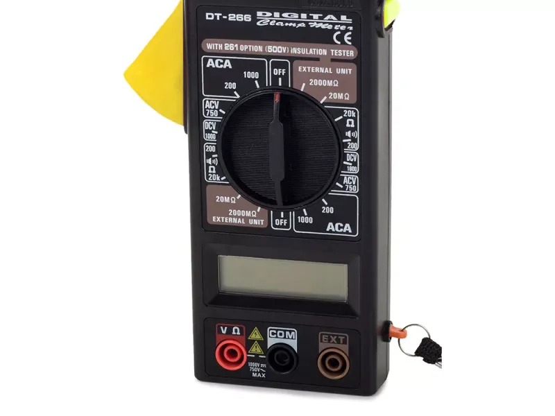 Miernik multimetr cęgowy cyfrowy elektroniczny lcd zdjęcie 4
