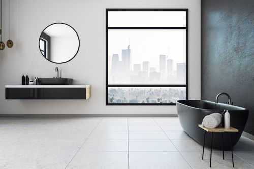 Lustro nowoczesne Sander 60 cm czarne na Arena.pl