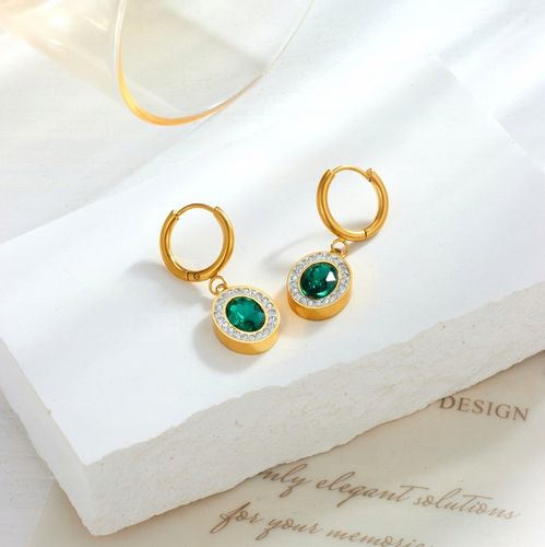 Pozłacane Kolczyki Złote Ze Stali Chirurgicznej na Arena.pl