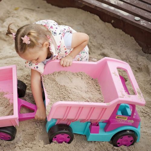 Gigant Wywrotka Różowa - Duży Pojazd WADER dla Dzieci na Arena.pl