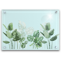 Naklejki Na Ścianę Liście Monstera Szafę Meble Szybę Lustro Do Pokoju Domu