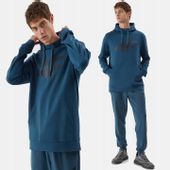 4F BLUZA MĘSKA DRESOWA SPORTOWA Z KAPTUREM BASIC