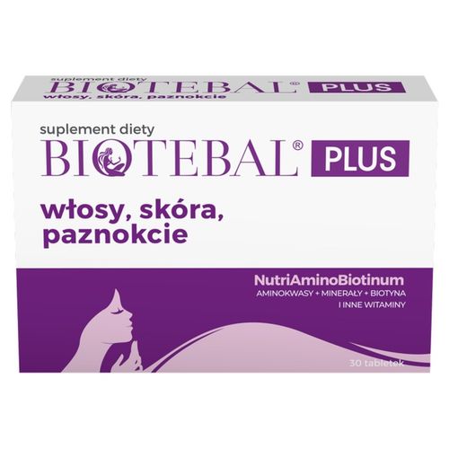 BIOTEBAL TABLETKI PLUS NA WŁOSY,SKÓRA,PAZNOKCIE X 30 TAB. na Arena.pl