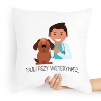 Poduszka Prezent Dla Weterynarza Najlepszy Z Nadrukiem Ze Zdjęciem