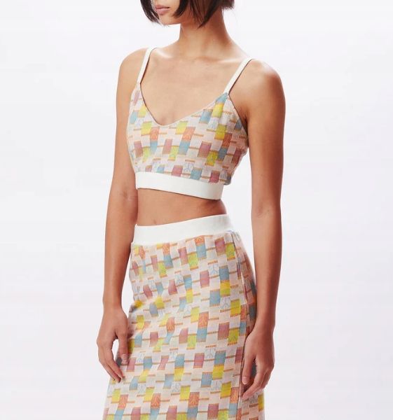 Obey Adelie Jacquard Bra Top M zdjęcie 2