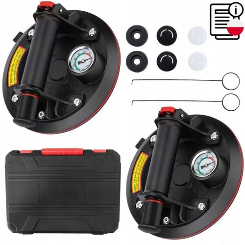 2X PRZYSSAWKA UCHWYT DO PŁYTEK GLAZURY SZYB 220KG Z POMPKĄ I na Arena.pl