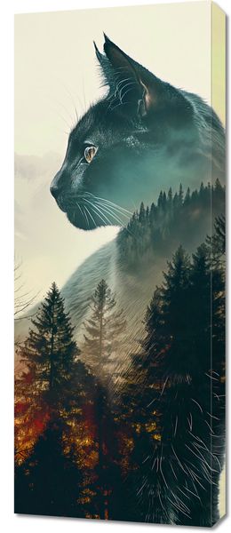 Obraz 40x100cm Koci Duch Lasu zdjęcie 1