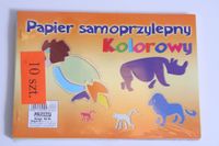 papier 10szt.  kolorowy samoprzylepny a5