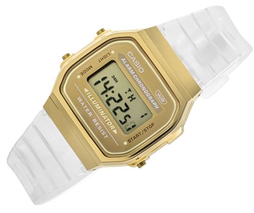 zegarek damski casio vintage a168xesg-9aef + box na Arena.pl