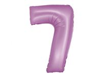 Balon foliowy "cyfra 7", lawendowa mat, 78 cm [balon na hel]