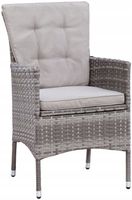 Krzesło ogrodowe Parla Konifera szare.