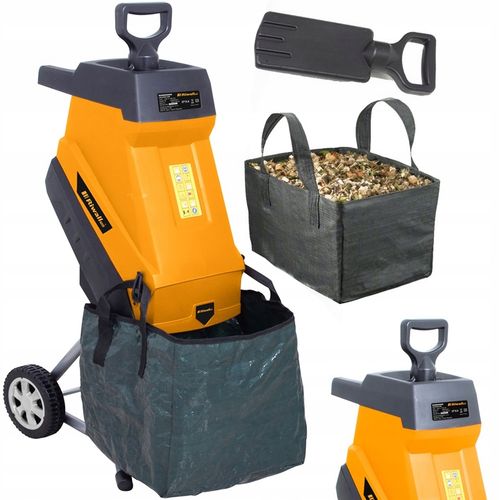 ROZDRABNIACZ ELEKTRYCZNY GŁADKOLUFOWY RĘBAK DO GAŁĘZI 3500 W RIWALL WYDAJNY na Arena.pl