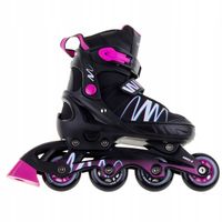 Rolki damskie Regulowane Rekreacyjne Czarny Róż Vivo Pinky Rozmiar 40-43