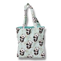 Torba na zakupy bawełniana shopperka torba shopper torba zakupowa panda