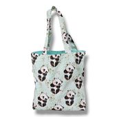 Torba na zakupy bawełniana shopperka torba shopper torba zakupowa panda