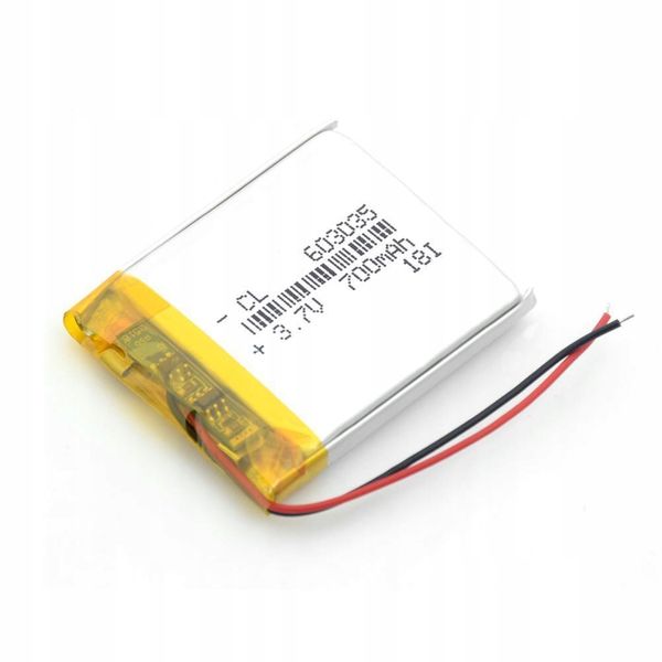 Akumulator Li-Poly 700mAh 3.7V 603035 zdjęcie 1