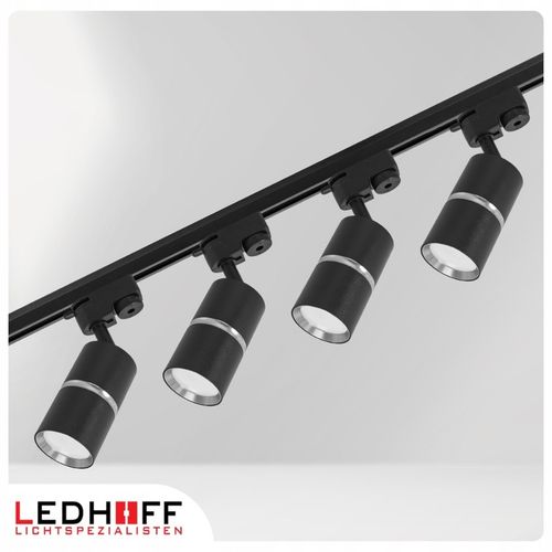 Łącznik z ZASILANIEM prosty do szyn oświetleniowych LED czarny na Arena.pl