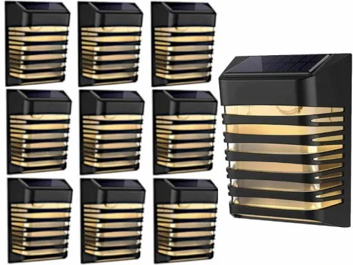 10x Lampka Solarna Elewacyjna LED z Czujnikiem zdjęcie 1