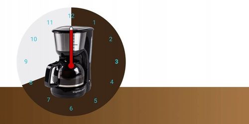 PRZELEWOWY EKSPRES DO KAWY 1,25 l Aigostar Chocolate Szklany Sitko 1000W na Arena.pl