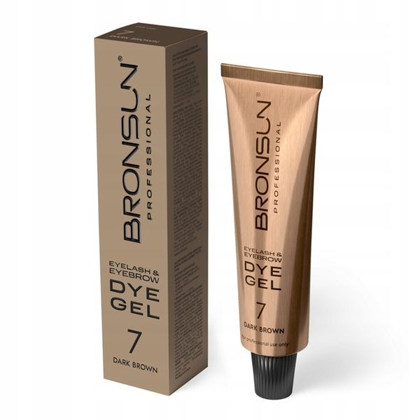 BRONSUN Farbka do brwi - DARK BROWN ciemny brąz zdjęcie 2