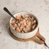 Pierś z kurczaka z ryżem marchewką 380g na trzustkę i wątrobę 2,3% tłuszczu