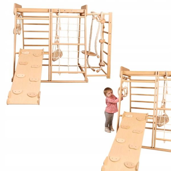 domowy plac zabaw Skandiko basic - drewno zdjęcie 11