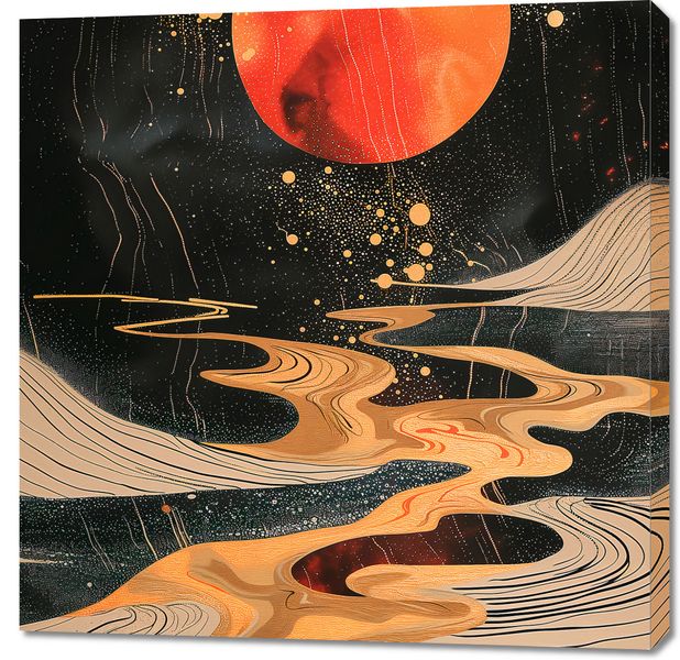Obraz 90x90cm Planetarny Taniec zdjęcie 1