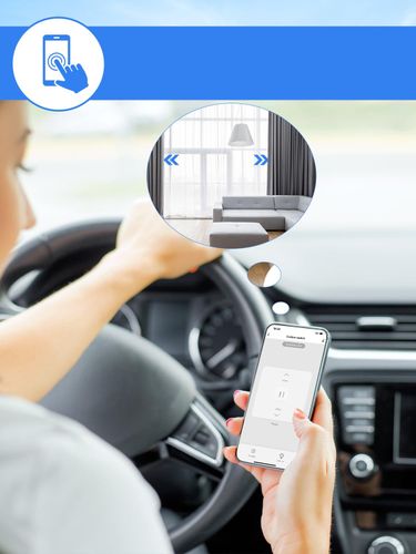 Przełącznik rolet Wi-Fi ALLEVOI smart timer LED Alexa Google 80x80mm na Arena.pl