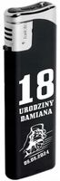 Zapalniczka gazowa z nadrukiem uv prezent twój napis na 18 urodziny
