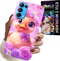 ETUI DO OPPO FIND X3 LITE - SŁODKA KACZUCHA, KACZKA NA RÓŻOWYM TLE