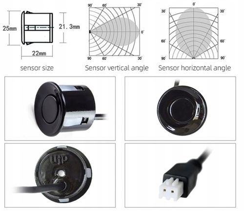 CZUJNIKI PARKOWANIA COFANIA BUZZER GŁOŚNIK PRZÓD TYŁ ZESTAW PDC 4x SENSOR na Arena.pl