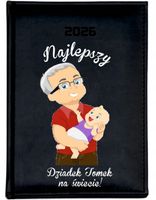 PERSONALIZOWANY PLANER kalendarz A4 2026 TYGODNIOWY na dzień dziadka