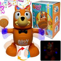 INTERAKTYWNY PIESEK BLUEY BINGO TAŃCZĄCY ŚPIEWAJĄCY CHODZI ŚWIECI TAŃCZY