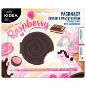 PAMIĘTNIK Z AKCESORIAMI PACHNĄCY MALINOWY KREM KIDEA