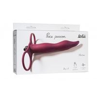 strap   on pure passion flirtini wine red