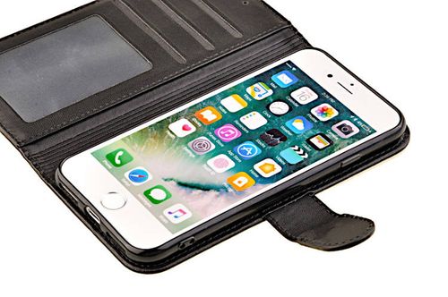 Etui portfel Cartera Book do Apple iPhone 7 / 8 / SE 2020 czarny na Arena.pl