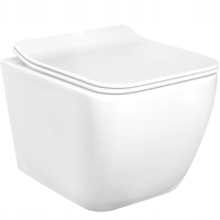 MISA WC PODWIESZANA BIAŁA REA MARTIN SLIM RIMLESS MISKA WISZĄCA 51x36,5 cm