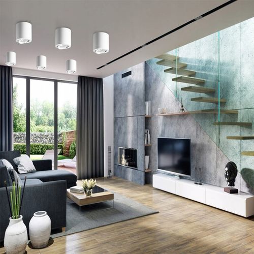 Oprawa halogenowa natynkowa GU10 Biały spot kinkiet sufitowa prosta walec na Arena.pl