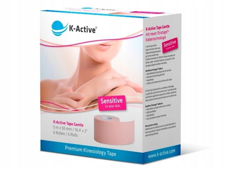 Japońskie K-ACTIVE Gentle sensitive plastry tejpy zdjęcie 1