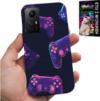 ETUI DO XIAOMI NOTE 12S 4G - CASE DLA GRACZA, WZORY Z GIER + SZKŁO
