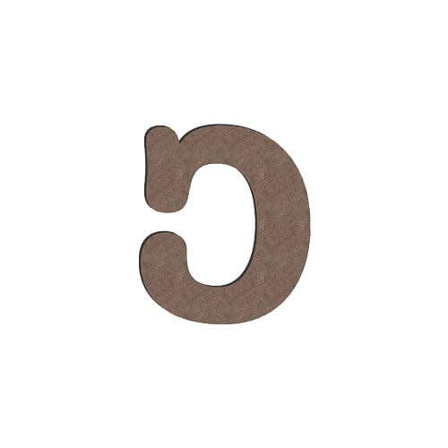 Litera dekoracyjna z MDF-u do sublimacji 10 cm C zdjęcie 2