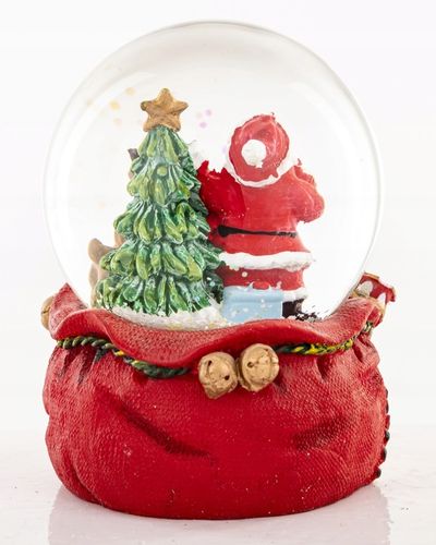 KULA ŚNIEŻNA Z MIKOŁAJEM I RENIFEREM 8,5x7x6,5CM na Arena.pl