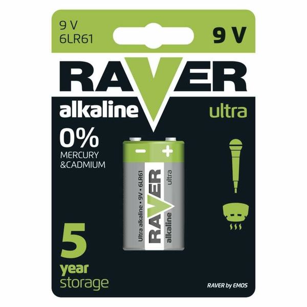Bateria alk. 6LF22 RAVER B7951 B1 zdjęcie 1
